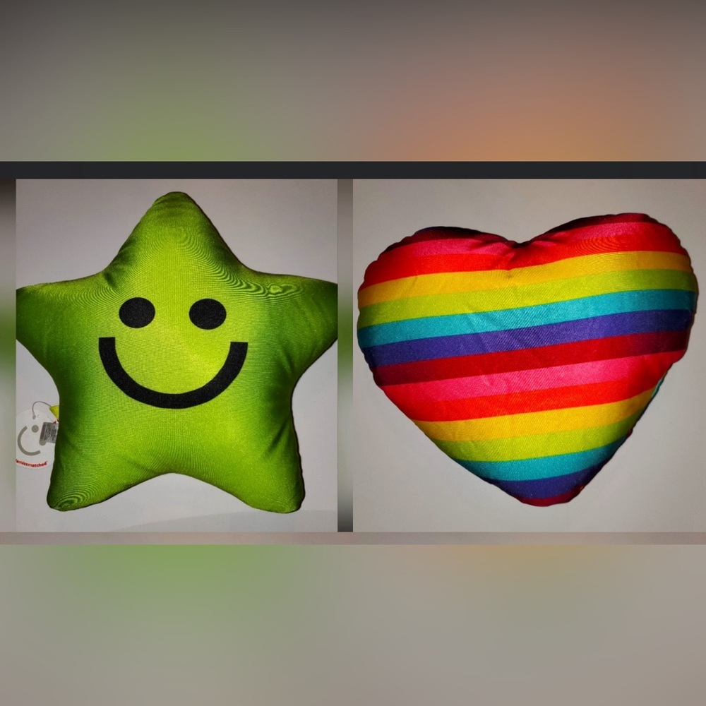 Little Miss Match Star Reversible Pillow | NWT